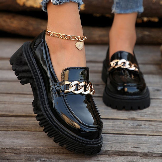 Chaussures Slip-On Épaisses pour Extérieur - parisienne chic