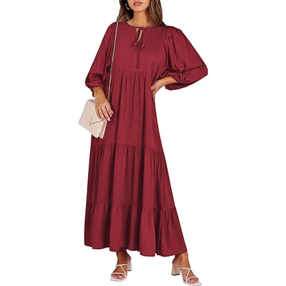 Robe Bohème d'Été Vintage pour Femme – Élégante & Décontractée - parisienne chic